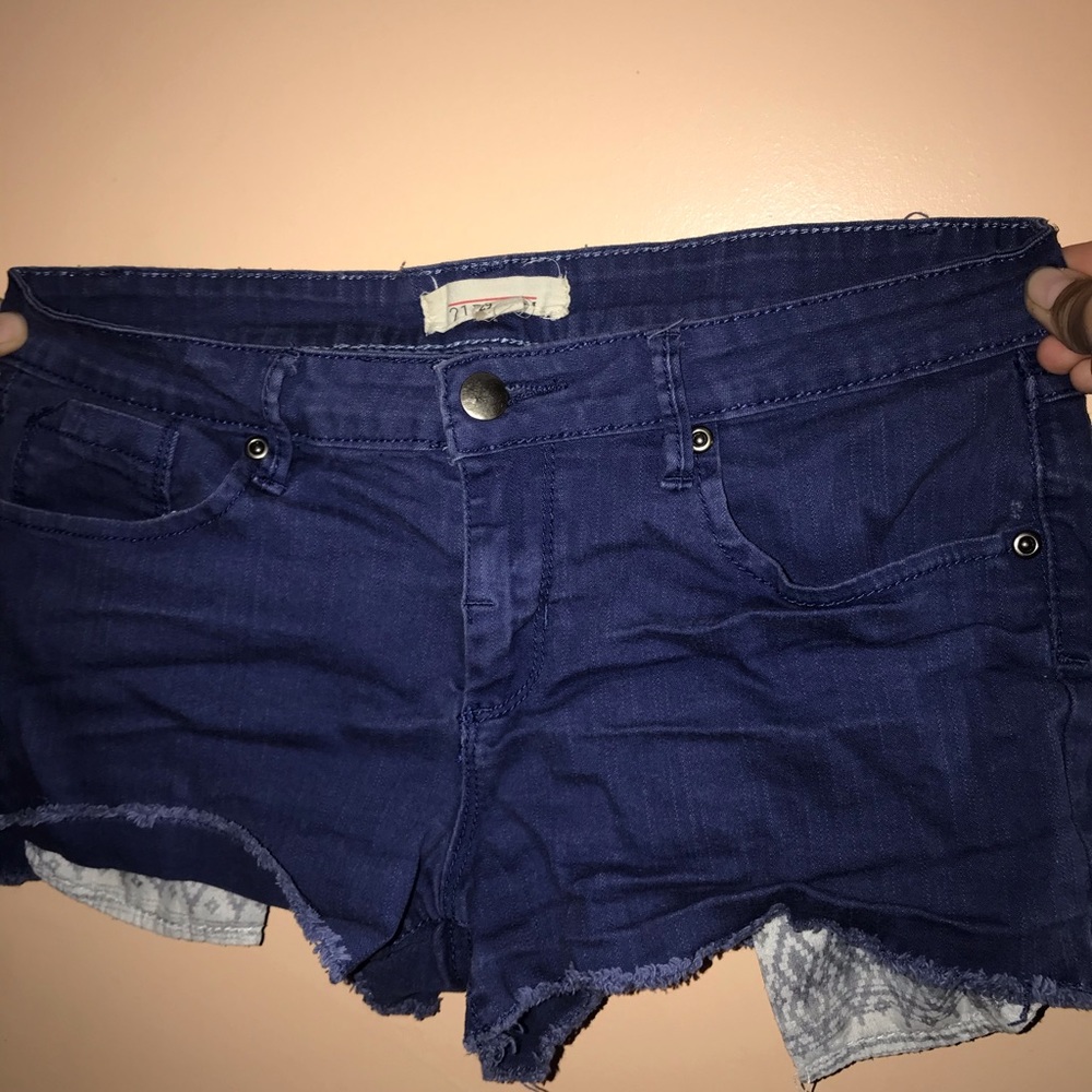 Blue jean shorts